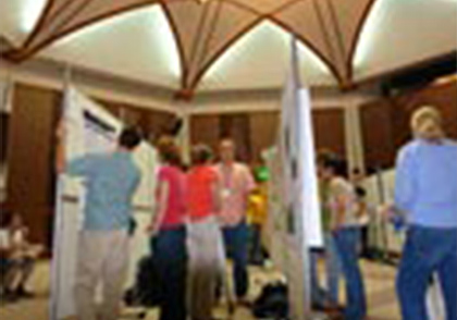 Orientation poster session their work